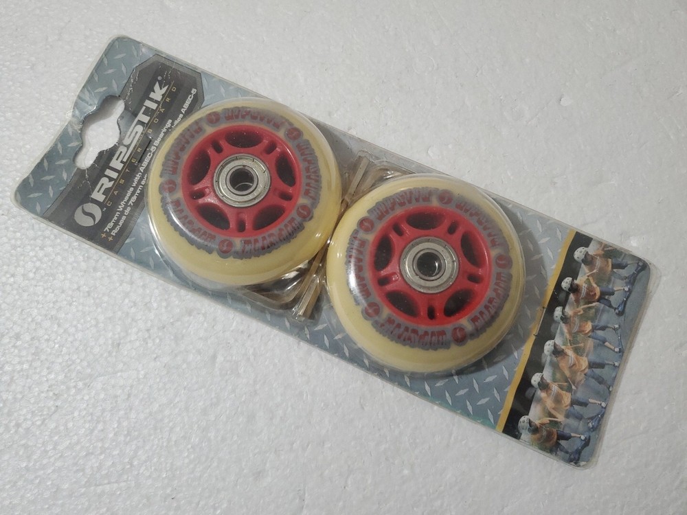 2 PCS Replacement Razor RipStik Caster Board Wheels (76mm with Bearings)