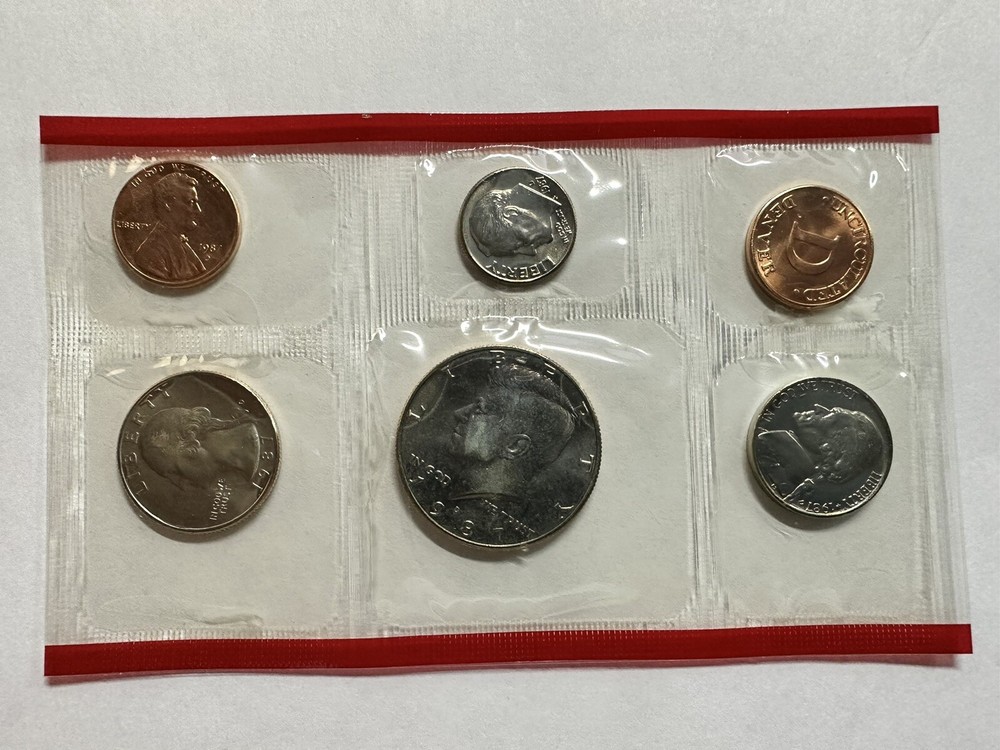 1987 U.S. MINT Uncirculated P&D Mint Set W/COA
