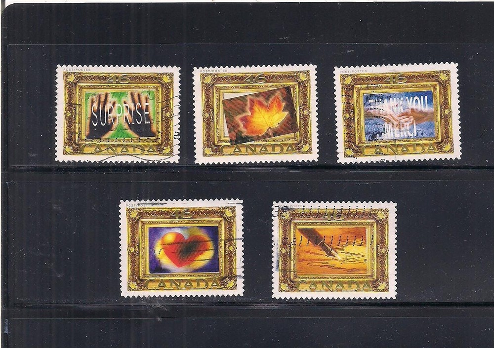 Canada #1853 used set (5 differents stickers) cv 20$ (see note in Unitrade)