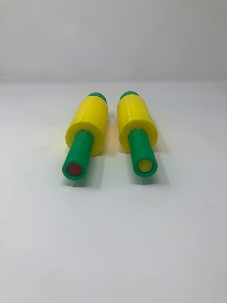Star Trek TOS Inspired Flow Distributor Tool 2 Tools Red and Yellow Prop