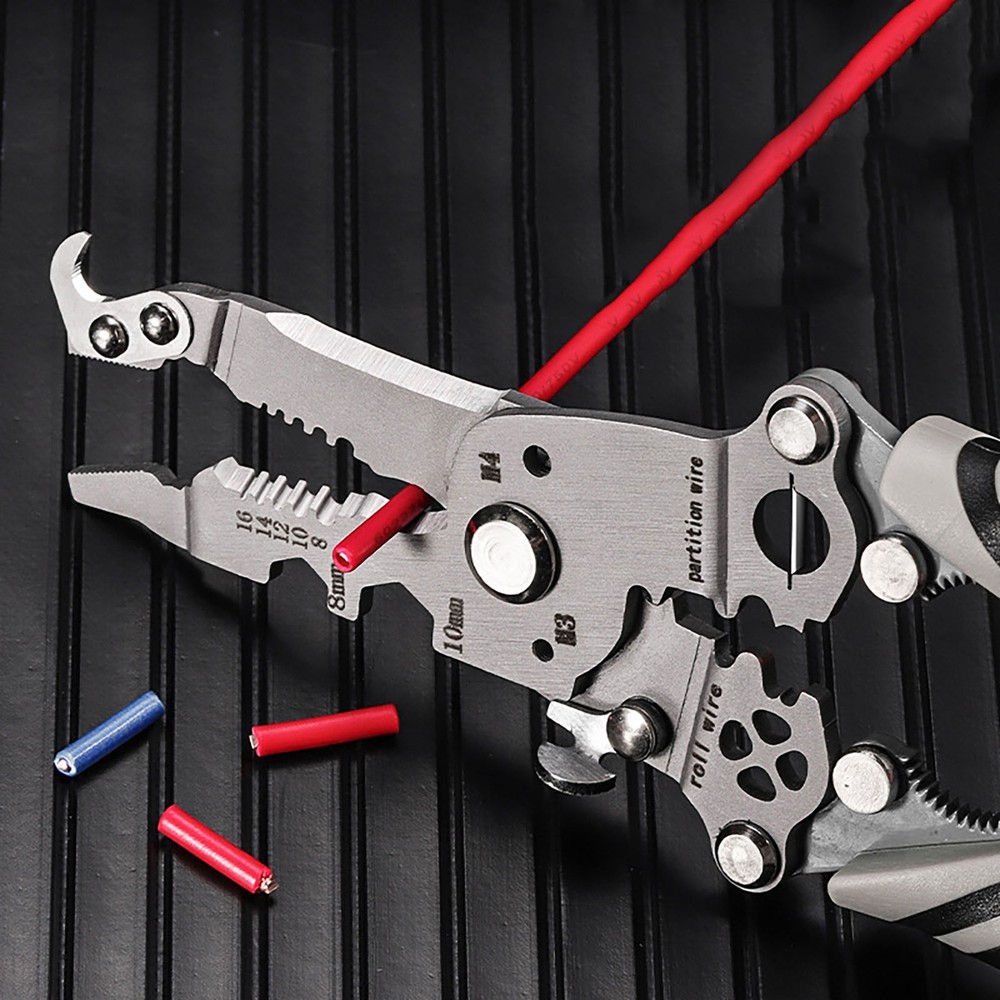 18 in 1 Foldable Wire Stripper New Multi-function Wire Stripping Pliers Tool HOT