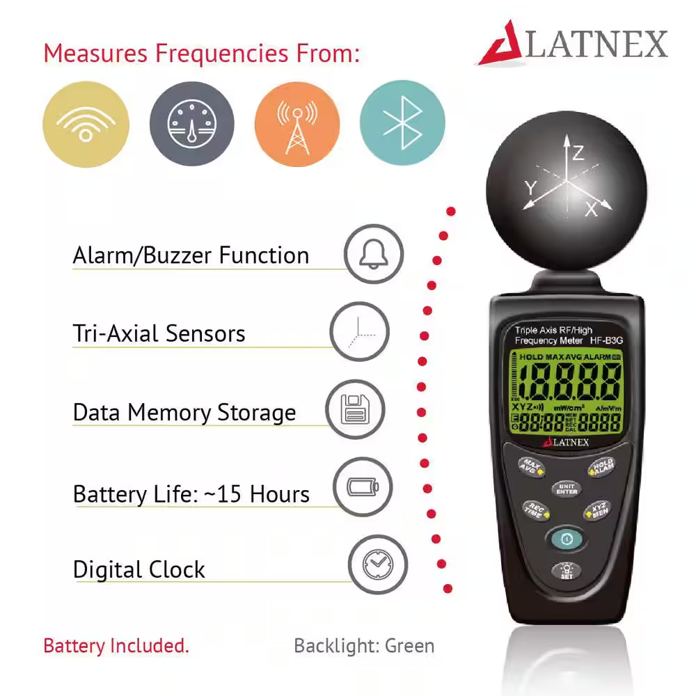HF-B3G Triple Axis Rf/High Frequency Meter