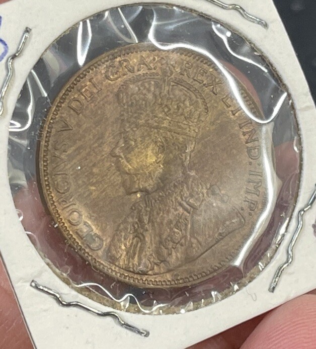 1913 Canada Large Cent Coin Excellent Condition High Value