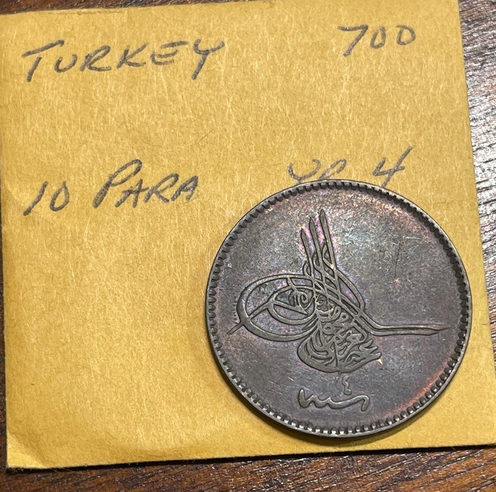 AH1277 Turkey 10 Para Coin
