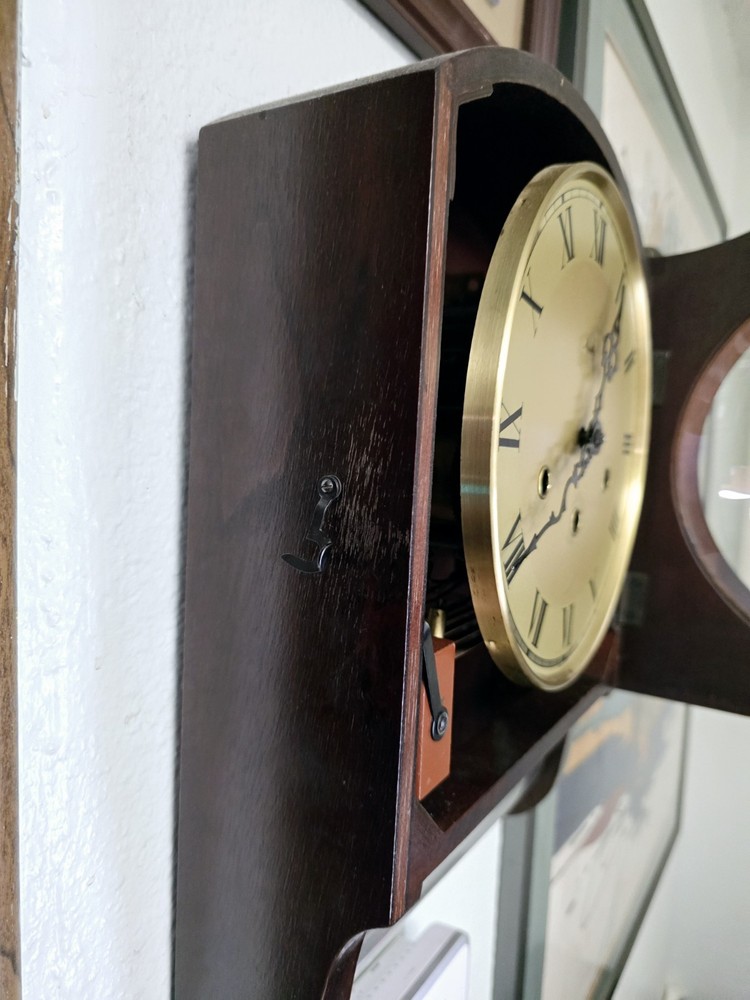 Antique Mauthe Wall Clock Runs And Stops