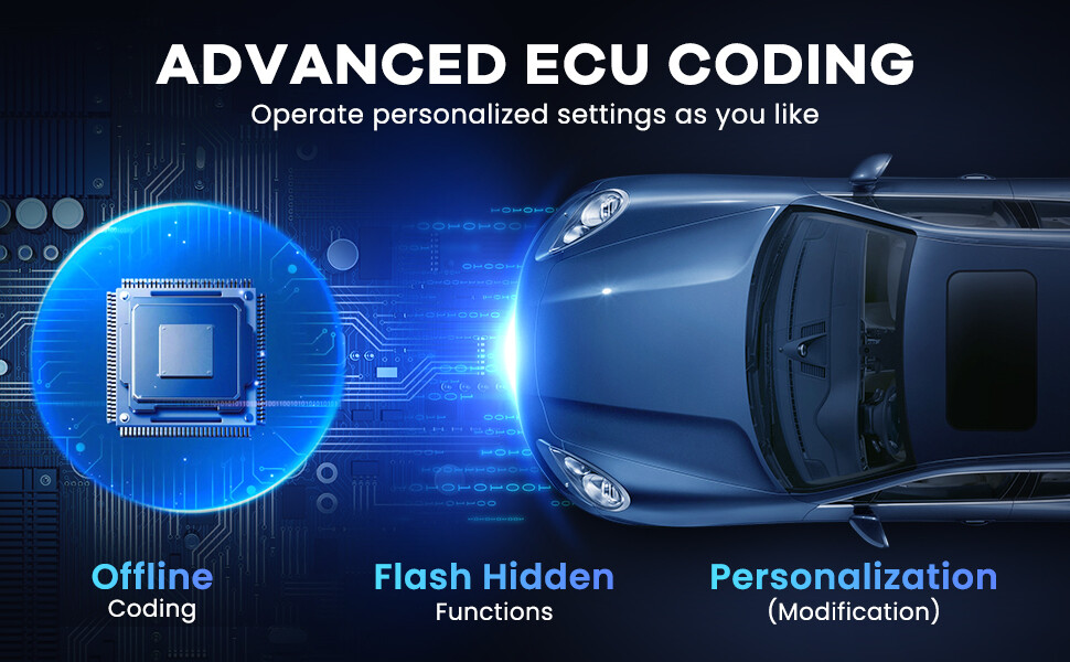 MUCAR VO7S Bidirectional Full Diagnostic Scanner Key Code Tool CANFD FCA Auth BT