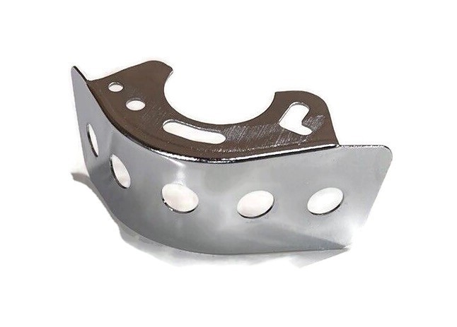 Universal Chrome Chain Guard Deflector for Briggs and Stratton, Tecumseh Engine