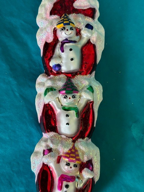 CHRISTOPHER RADKO MILLENNIUM MAGIC 2000 HAND BLOWN/PAINTED GLASS ORNAMENT 7"