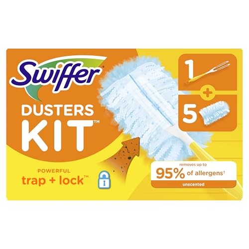 Dusters Starter Kit, Kit Includes 1 Handle and 5 Dusters