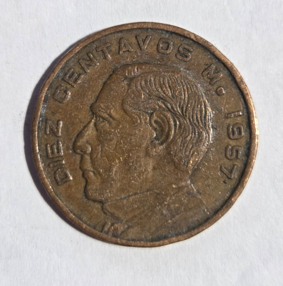 1957 Mexico Diez 10 Centavos