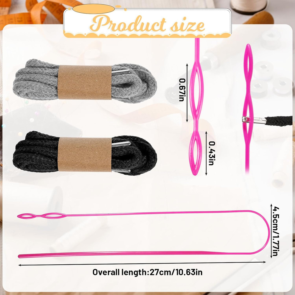 4 Pcs Drawstring Cords Universal Replacement Drawstring for Sweatpants 53 Inch R