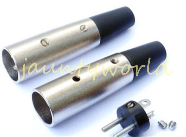 1PCS MicrophPatch XLR Male Plug Connector 3-pin