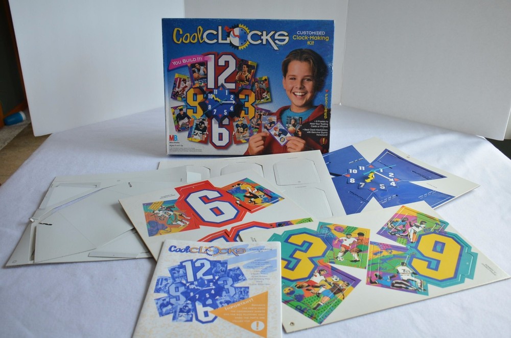 Cool Clocks Kids Clock Making Kit Customized New Milton Bradley