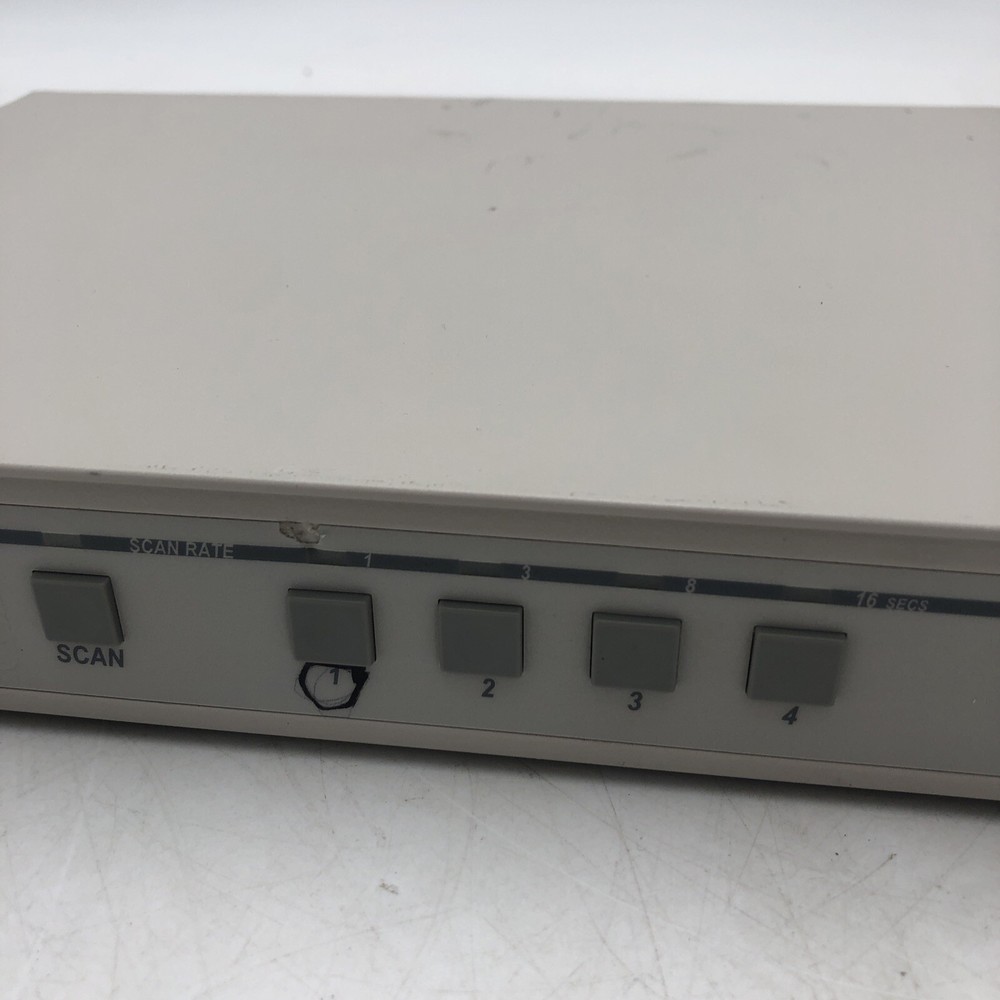 Raritan CompuSwitch Four Port Single or Multi User KVM Switch CS4 POWER TESTED