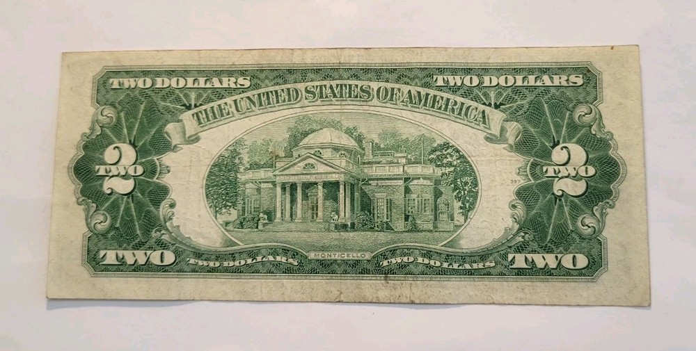 1953 A $2 Dollar Red Seal Banknote