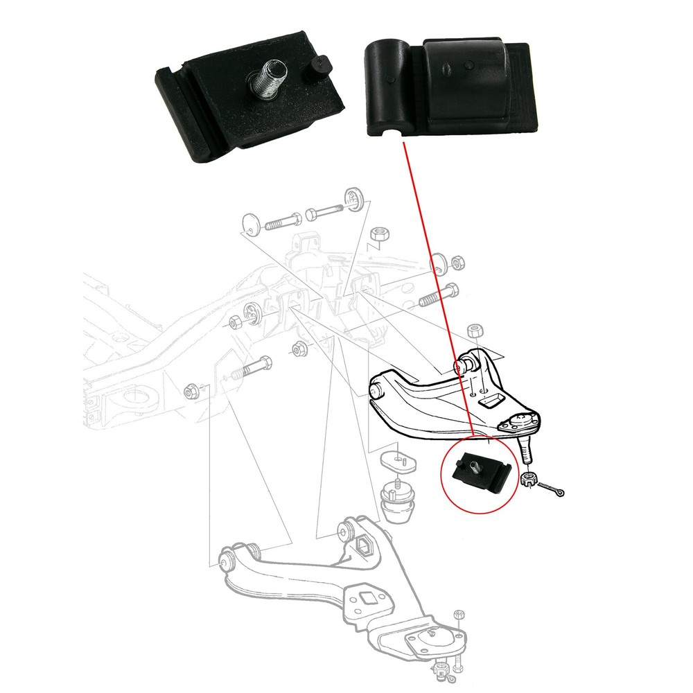 Front Bump Stops, Front Upper Control Arm Jounce Bumpers Compatible with Chev...