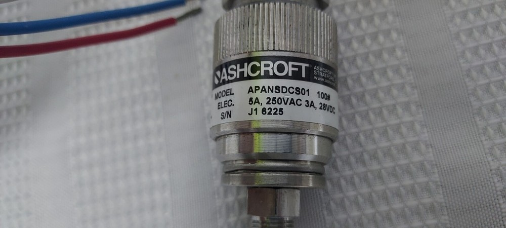 New! Ashcroft APANSDCS01 Pressure Switch (#30215)