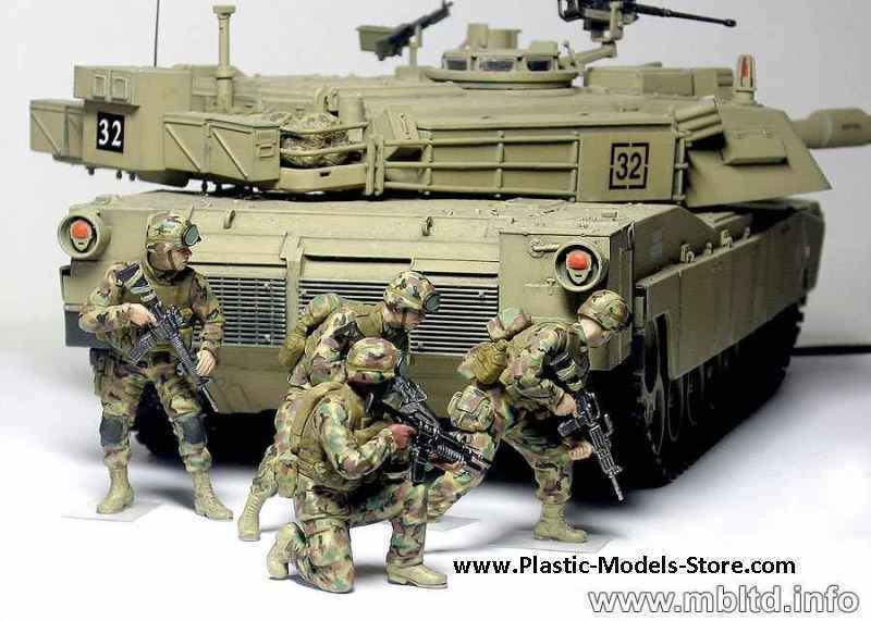 Master Box 3575 Events. Kit #1 US Marines model scale 1/35