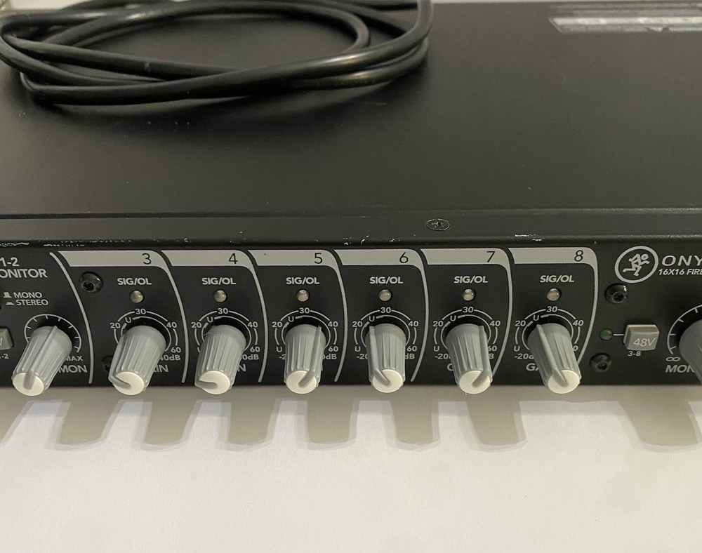 Mackie Onyx Blackbird Firewire Recording Interface 8 Mic Inputs Working