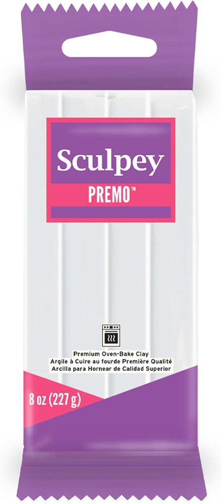 Polyform PE08 5001 Premo Polymer Clay 8Oz, White