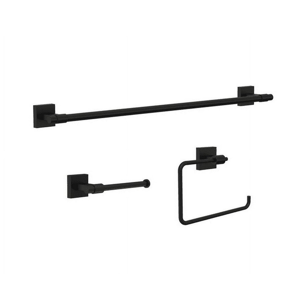 Franklin Brass MAX63-MB Maxted 3 Piece Bath Accessory Set Matte Black
