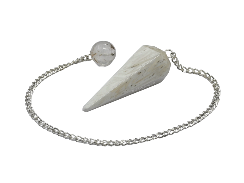 Scolecite Dowsing Crystal Pendulum