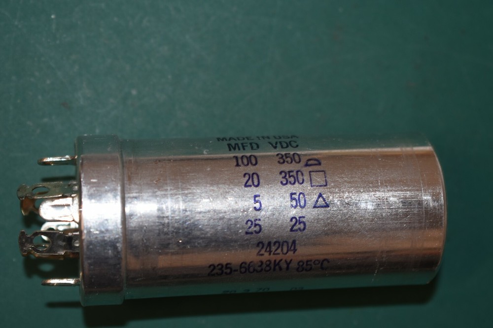 Mallory NOS Multi-Section Audio Amplifier Twist Lock Electrolytic Capacitor