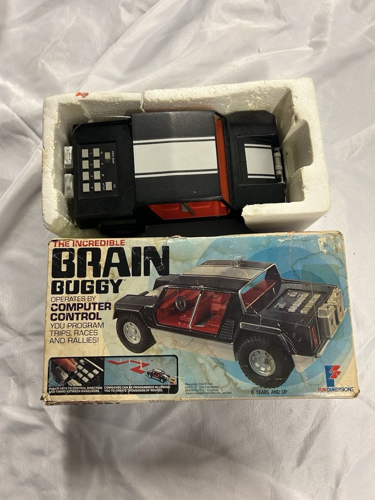 The Incredible Brain Buggy Computer Control Programmable Car 1979 In Box