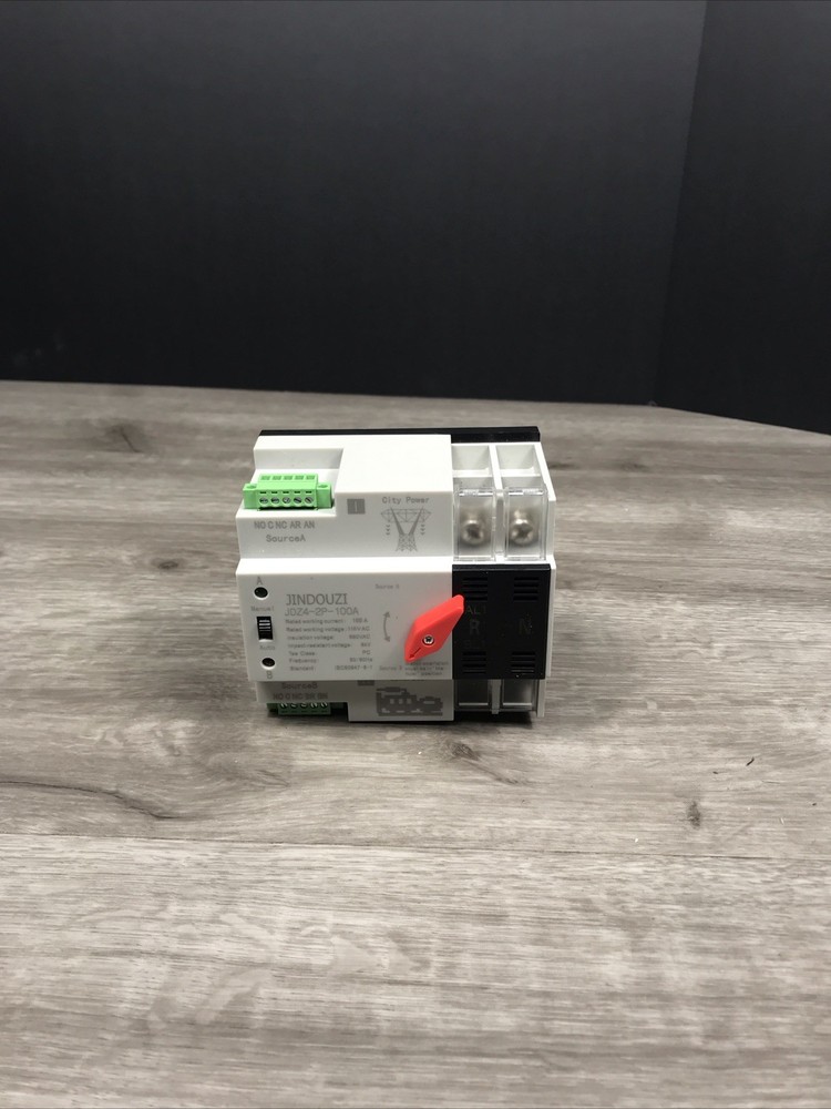 100A Automatic Transfer Switch Dual Power 2P Power Generator Changeover Switch