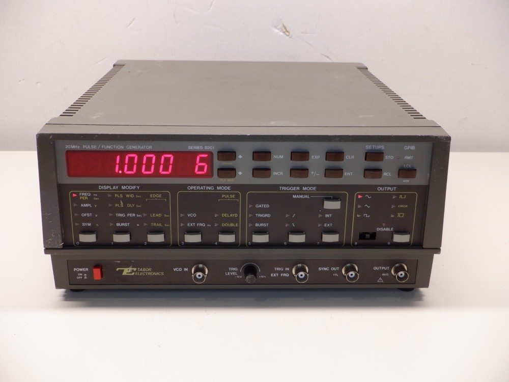 TABOR ELECTRONICS 8201 FUNCTION GENERATOR