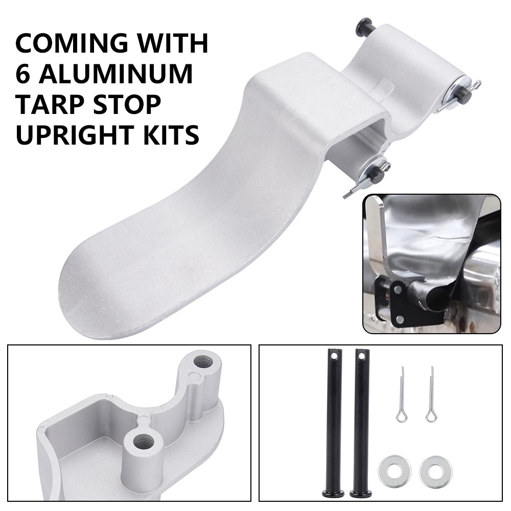 6 Pack Quick Release Upright Tarp Stop Replace Rusted Stops on Roll Tarp Systems