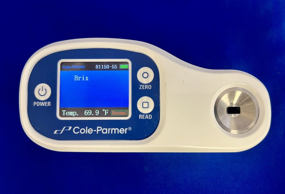 WORKING Cole-Parmer 81150-55 Digital Refractometer, 0 - 85% Brix