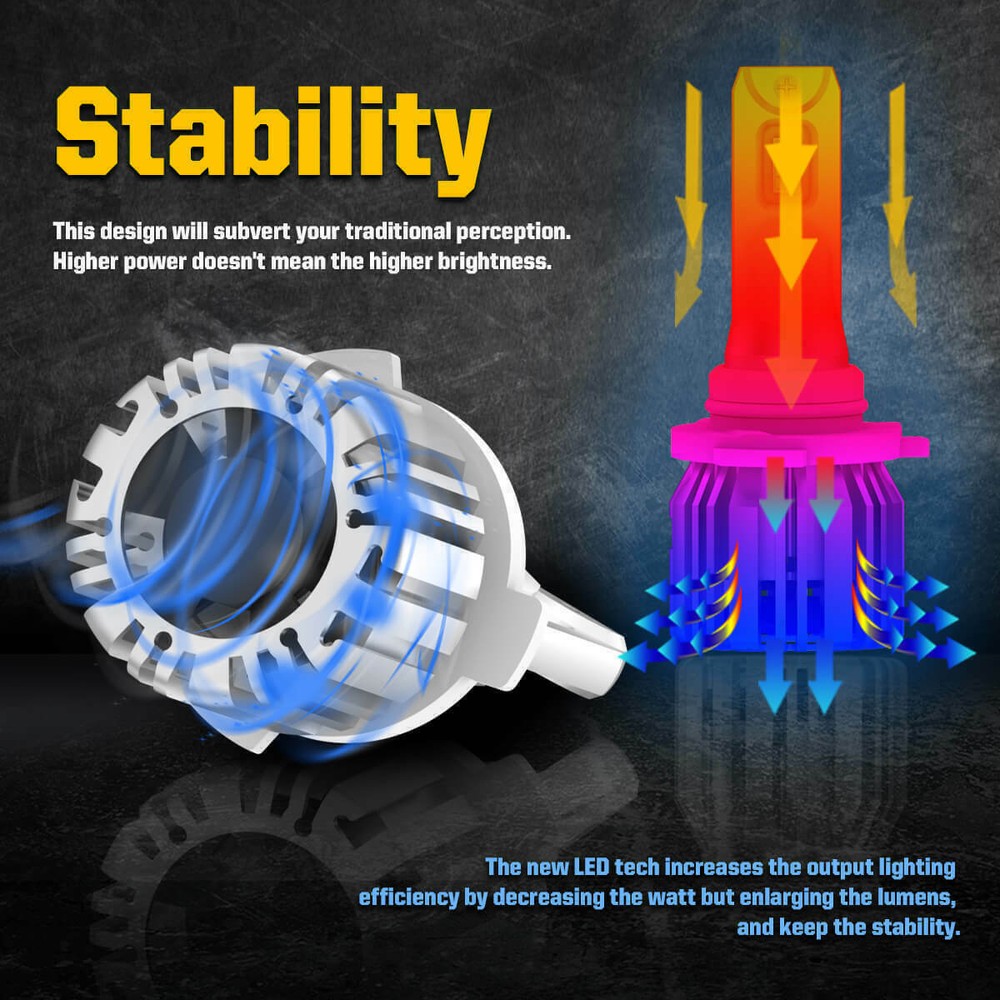 4x LASFIT 9005 H11 LED Headlight Bulbs Conversion Kit High Low Beam Bright White