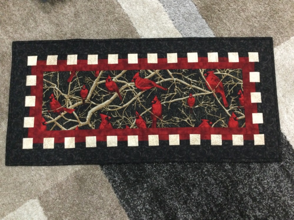 Cardinal Table Runner 37”X 17-1/2”