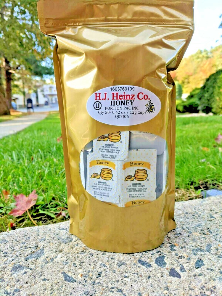HEINZ HONEY SINGLE SERVE 2 Pack 100 Packets Total KOSHER PLEASE READ DESCRIPTION