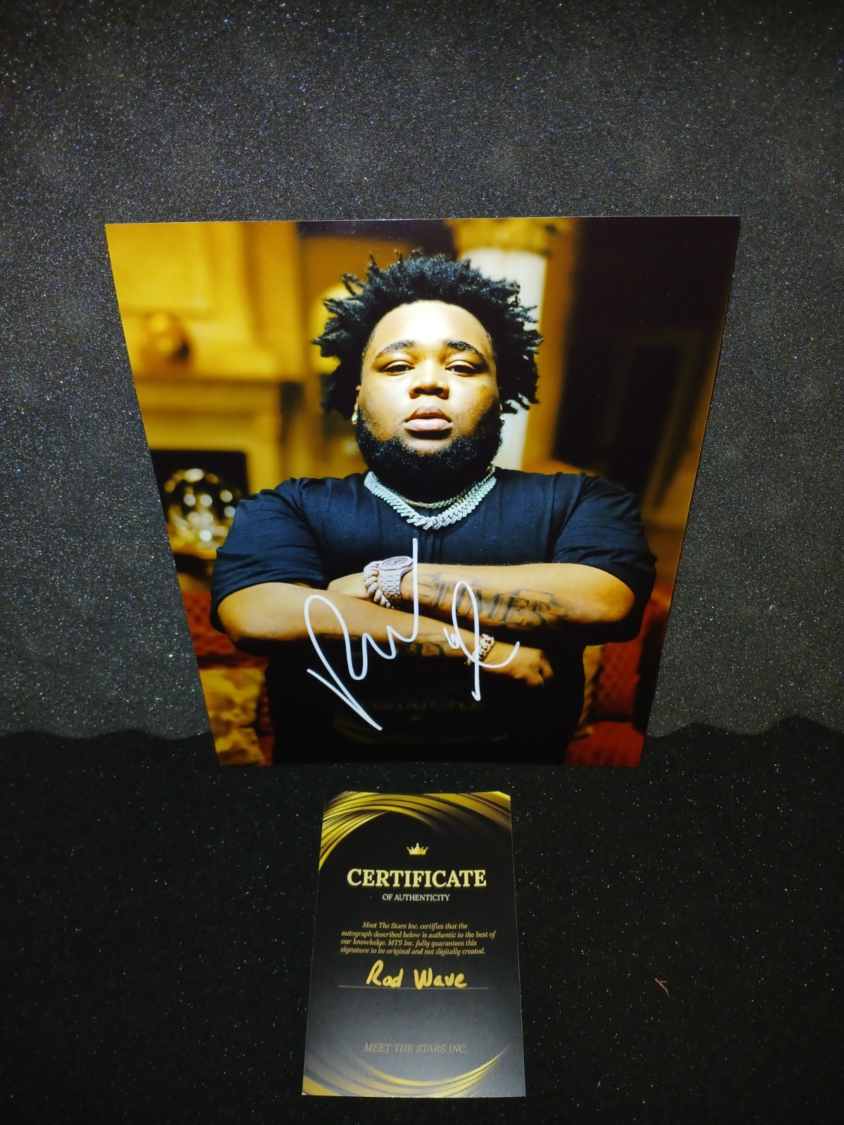 ROD WAVE RAPPER SIGNED 8x10 PHOTO AUTOGRAPH COA 🔥