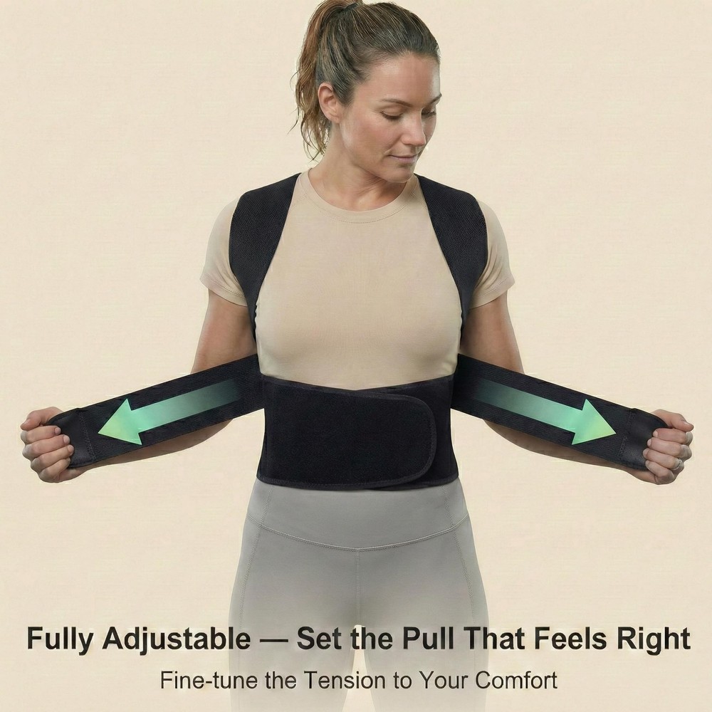 Full Back Posture Corrector for Women & Men – Pull-Back System Posture Bra