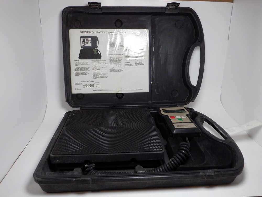 Digital Refrigerant Scale Model 5PWF8, Electronic, 110Lb