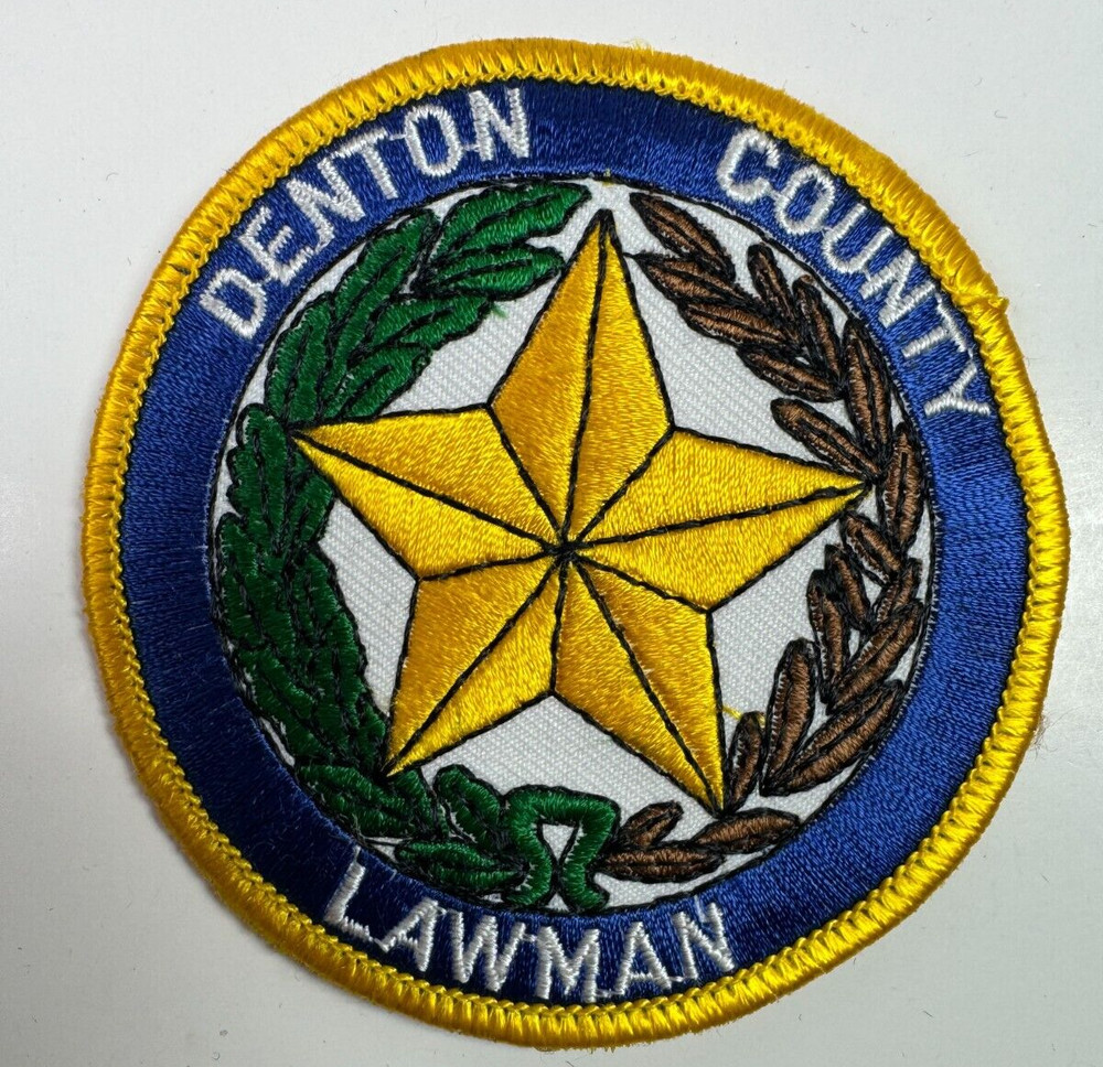 3" Denton County Lawman Texas TX Patch