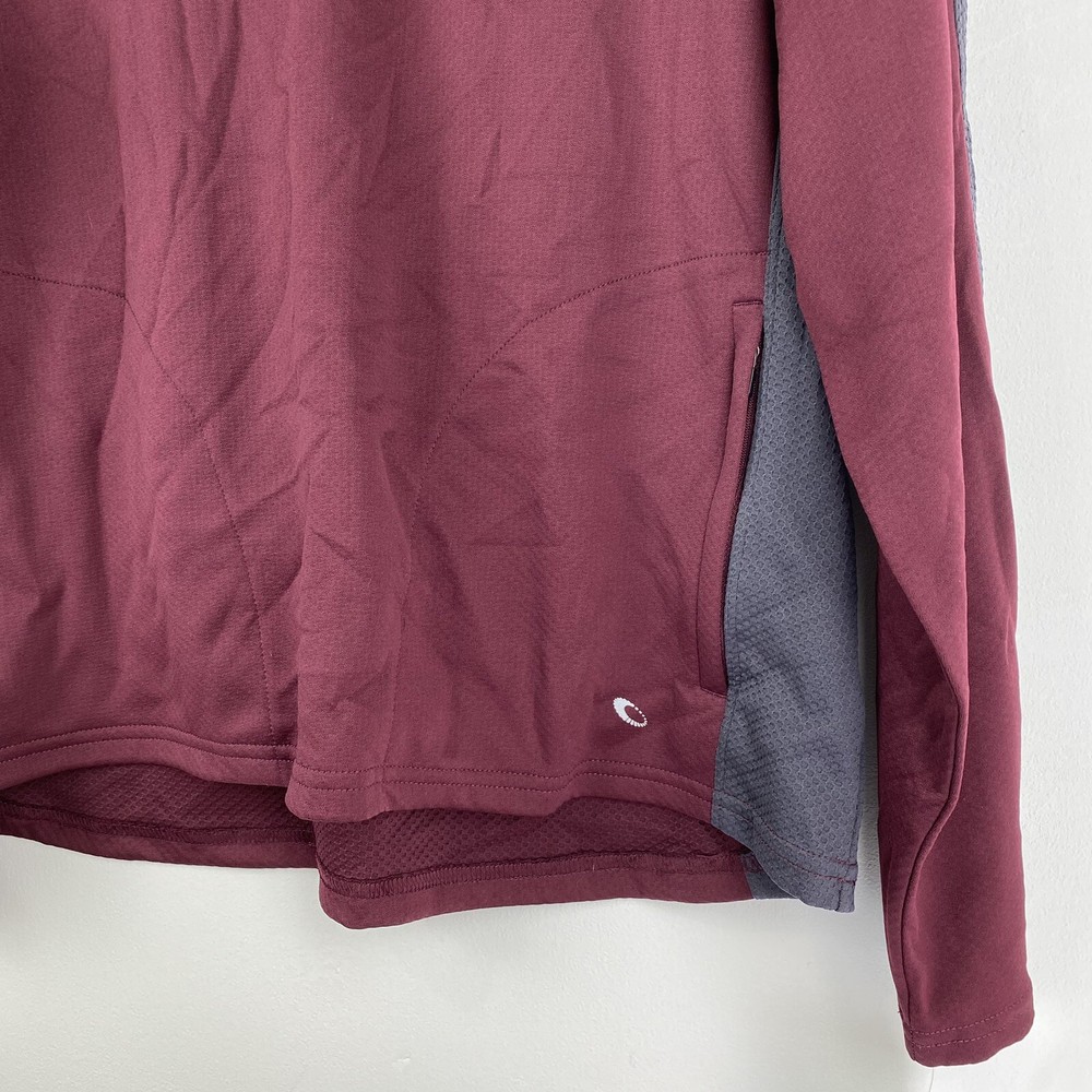 Tek Gear size Large Men’s Berkley Red 1/4 Zip Athletic Pullover Jacket NWT