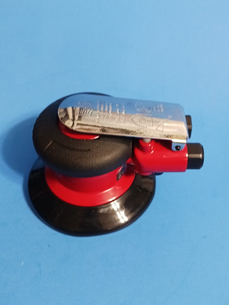 6" Dual-Action Random Orbit Air Palm Sander with PSA and Hook/Loop Backing Pads