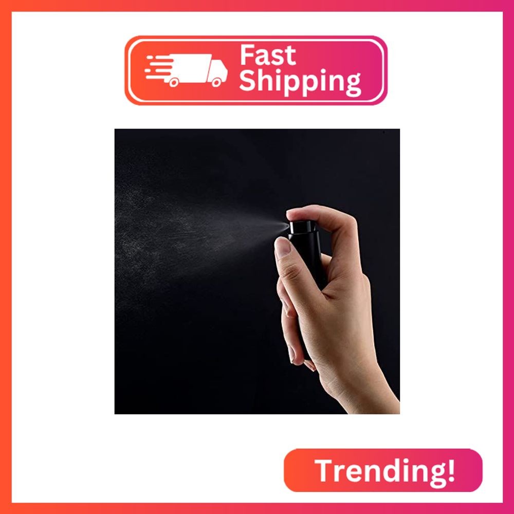 IRON BILL 8ML Mini Atomizer Perfume Travel (Matte Black&Silver&Pink) Refillable