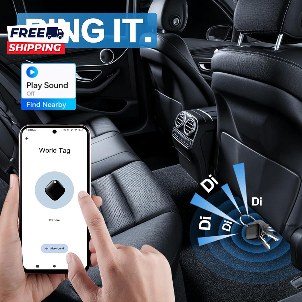 Air Tracker Tag for Android Tags 4 Pack Luggage Tracker with 4 Case Works