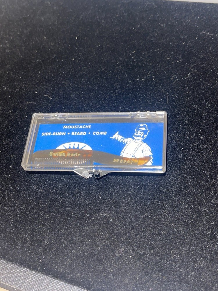 Vintage Speert Mustache Comb In Box!