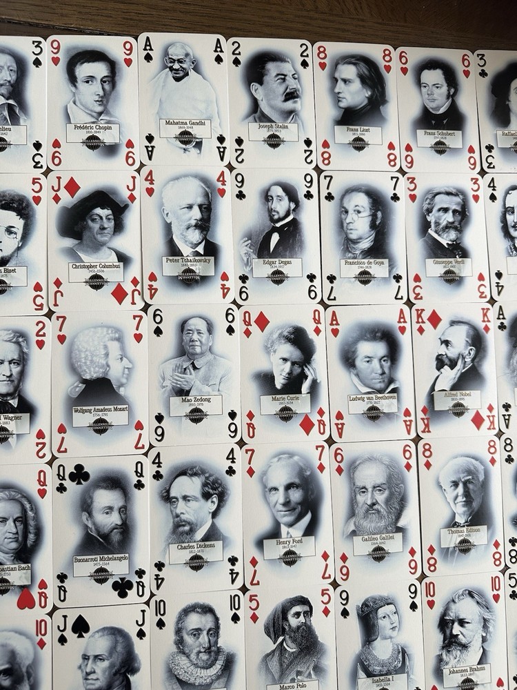 Houston Chronicle Full Deck Of With Significant Historical Figures Nice Deck