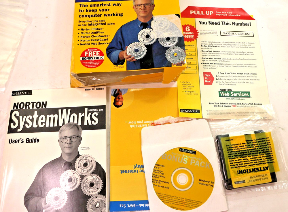 Symantec Norton SystemWorks 2000 Mod#07-00-02578 Software In Box