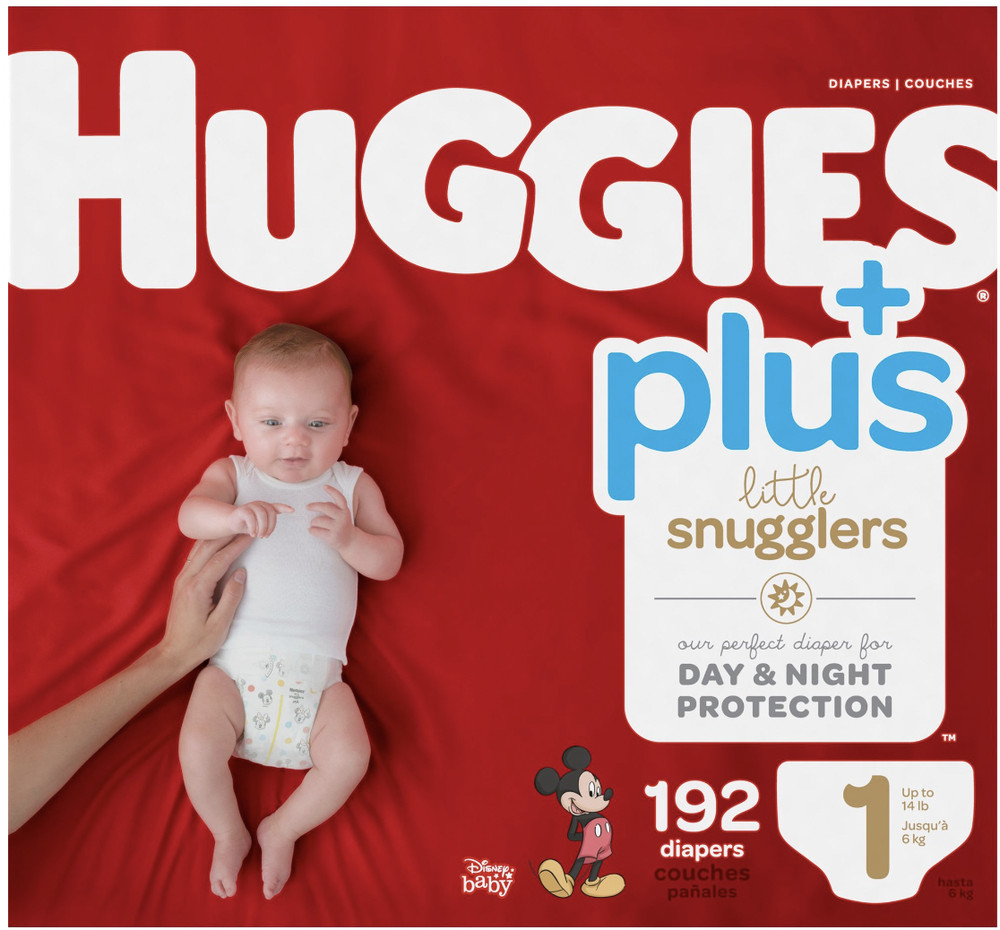 Huggies Plus Size Diapers - Sizes 1-7 Bulk Quantity & Free Shipping!