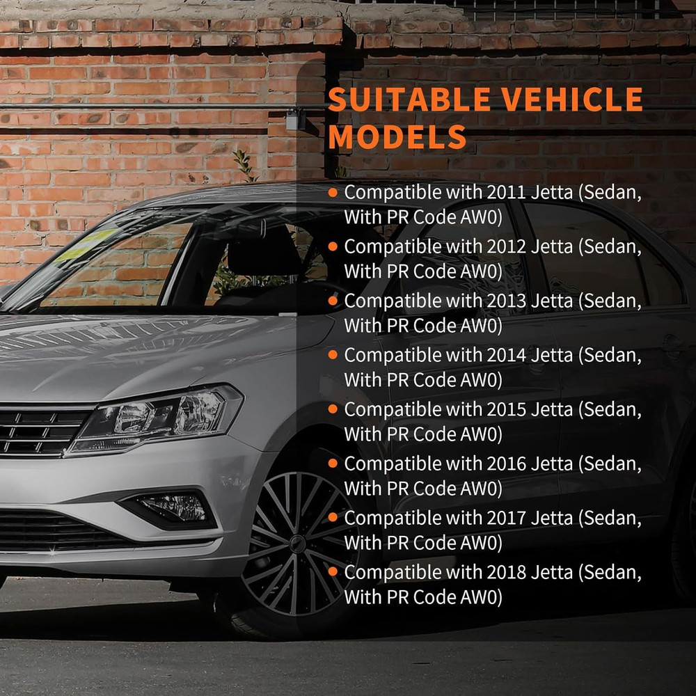 2011-18 Jetta Front Left Driver Side Window Regulator–Compatible Replacement