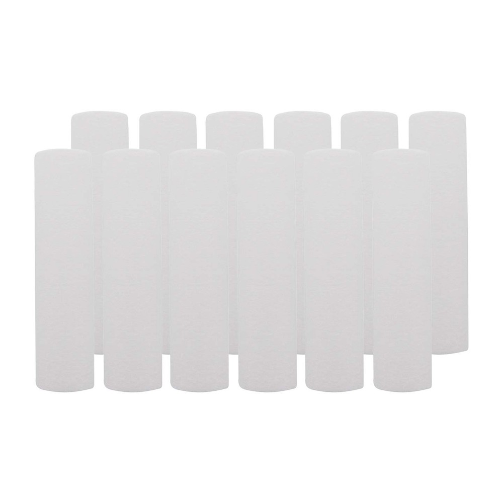 10 x 2.5 Inch 10 Micron Polypropylene Sediment Water Filter 12 Pack