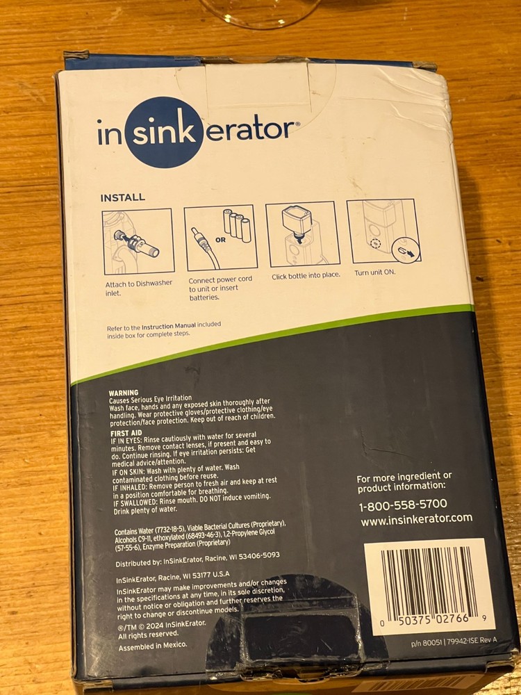 InSinkErator BOOST Injection System with Septic Guard Solution